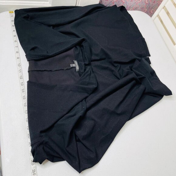 Eileen Fisher Women's Black Open Front Cardigan Sweater‎ Size L Pockets Stretch - Picture 7 of 9